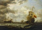 Simon de Vlieger The Brederode off Hellevoetsluis oil on canvas